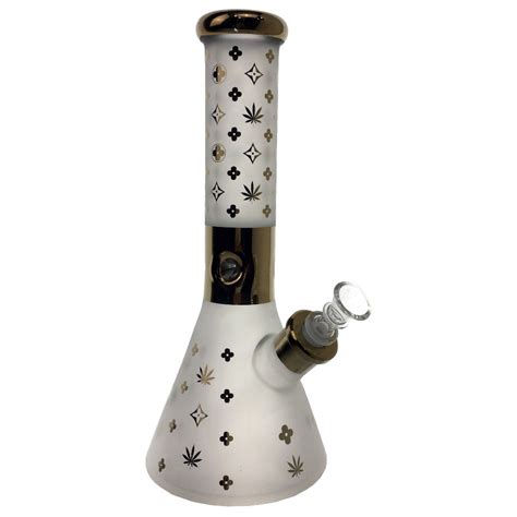 lv frosted bong|12.5 INCH LOGOLV FROSTED BEAKER WATER PIPE.